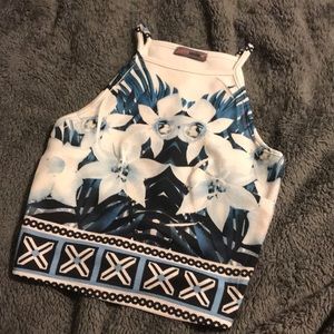 Tropical halter top